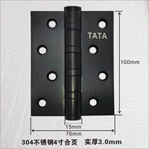 4 inch 304 stainless steel flat open hinge brushed green black gold PVD hinge 5 inch TATA hinge