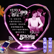 Music box music box girl birthday gift crystal ball rotating photo diy custom creative practical valentine's day