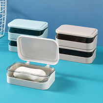 Think more about my flip-top soap box creative home bathroom laundry soap box rack drain free punch with lid toilet