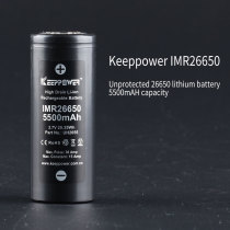 Keeppower IMR 26650 3 7V 5500mAh battery with a