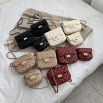 Girls bag fashion children's small satchel new parent-child shoulder bag foreign style Joker princess slung chain bag tide