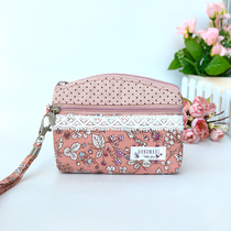 Canvas Multilayer Cloth Art Zero Wallet Hand Hold Small Wallet Cotton Fabric Mini Small Bag Bag Cotton Linen Fabric Small Handbag