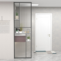 Nordic light luxury glass screen partition into the living room bedroom porch wall decoration restaurant small apartment modern simple