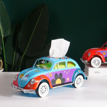 Beetle tissue box creative design sexy box table metal car handbox paper box decoration decoration