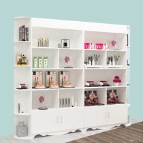 Product display cabinet hairdressing shop barber shop shelf hair salon health Hall supermarket display container cosmetics with lamp
