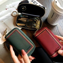Net Red Car Key Bag Woman Small Mini Lock Spoon Bag Key Cover 2021 New Creative Refined Protective Leather Cover