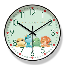 8206 Wall Clock Living Room Clock Simple Little Dinosaur Home Time Watch Modern Automatic Time Time Radio Clock