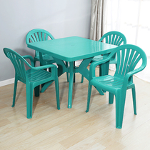 Outdoor stall table and chair combination 1 meter plastic table beach chair barbecue beer night market Outdoor Square
