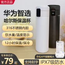 Huawei Zhixuo Hals mug temperature display large capacity 316 stainless steel intelligent water Cup customization