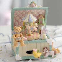 Retro Circus Music Box Carousel Music Box Girlfriend Christmas Valentines Day Birthday Gift