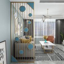 Big Dipper small apartment partition metal screen Light luxury home block brake seat screen Dining living room net red entrance decoration