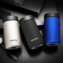 Insulation cup Tea cup Mens drop-proof water cup Personal portable 304 stainless steel small car high-grade