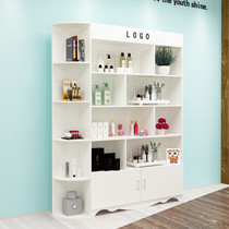 Product cabinet display cabinet with lamp hairdressing barber shop shelf small product display cabinet electronic product container