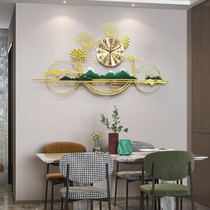 Fashion Light Extravagant Clock Hanging clock Living room Home Atmosphere New Chinese Decorative Arts Creative Personality Mute Clocks