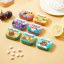 Mint candy-free fresh breath cool throat throat hard candy box refreshing student dormitory snack