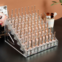 Nail polish display rack Acrylic plastic transparent rack Nail shop display rack Cosmetics magenta storage rack lattice shop