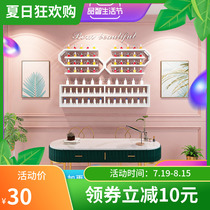 Nail shop nail oil glue display rack Wall-mounted nail polish rack Wall-mounted storage rack Net red storage rack