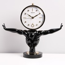 Modern simple light luxury clock clock home desktop fashion creative personality ornaments clock mute desktop clock