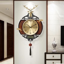 New Chinese Hung Clock Living Room Clocks Fashion Home Quartz Clock Creativity Hanging Watch Personality Atmospheric Art Light Lavish Clock