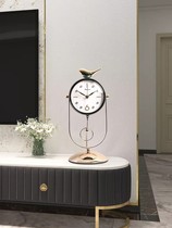 Clock clock living room home desktop Nordic luxury TV cabinet ornaments quartz clock personality simple creative station clock
