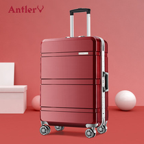 antler aluminum frame luggage female 20 inch universal wheel trolley suitcase boarding box durable