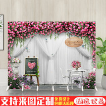 European wedding screen folding mobile romantic wedding outdoor convenient background indoor custom wedding partition