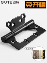 Stainless steel bearings primary-secondary hinge 4 inch thickened hinge wooden door room door free of digging trough heavy flat open hinge