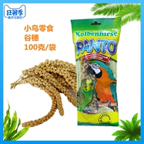 Natural grain ear bird snacks Learn to eat food 100 grams of Three Kingdoms parrot