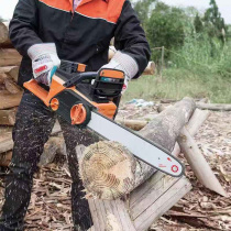 Aowei rechargeable lithium chainsaw logging saw small household wireless rechargeable single hand saw multifunctional brushless chainsaw