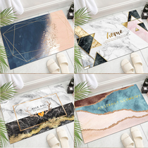 Bathroom absorbent floor mat Toilet door non-slip mat Door mat Household floor mat Toilet toilet carpet
