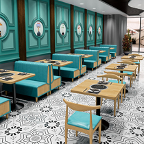 Hot Pot restaurant milk tea catering snacks barbecue restaurant table and chair tea restaurant noodle restaurant fast food restaurant card seat sofa combination customization