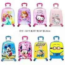 Childrens trolley box small 18 inch cute cartoon suitcase 16 inch custom four-wheeled tow box boy student female gift
