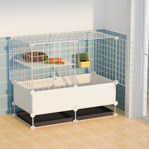 Rabbit cage indoor special anti-spray rabbit cage anti-spray urine indoor household small nest house with toilet culture