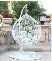 Indoor hanging basket rattan chair Birds Nest recliner swing dormitory balcony bedroom hanging chair single double rocking chair
