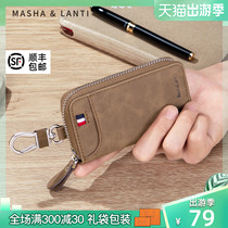 Marsalanti upscale mens car key bag 2022 new waist hanging key button multifunction lock spoon bag card bag
