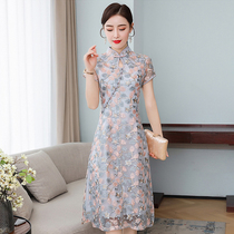 Cheongsam summer dress 2020 new young lace modern little Chinese modified dress
