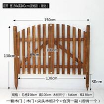 Garden door outdoor courtyard country single open new Villa wooden gate half waist door entrance door fence gate amusement park