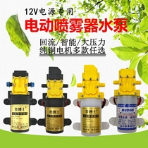 Electric sprayer water pump agricultural 12V self-priming pump small diaphragm pump intelligent shut-off high-power motor