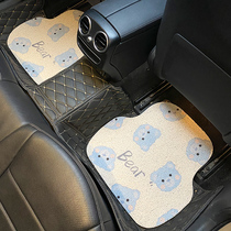 Car foot pad Universal easy to clean Main Driver single piece foot pad carpet type anti-wear wire ring main driver foot pad