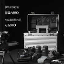 Upper flip photo box trolley case 2021 new small camera luggage universal wheel 18 inch 20 men and women