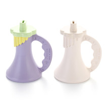 Japan Bibao pure imported rice color small speaker infant molar glue playing music toy
