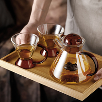 Fazi pot English bubble teapot afternoon tea set heat-resistant glass boiled flower teapot high-end coffee pot