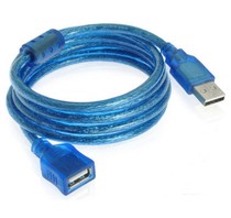 New 5 m blue USB extension cord usb wireless network card mouse keyboard camera extension line male to female
