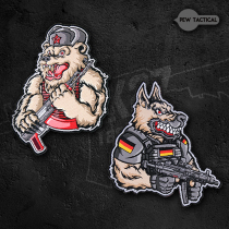 PEW TACTICAL Russian hairy bear German Black shell AKM Magic Chapter Tactical outdoor personality Morale chapter