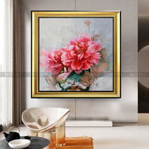 DMC cotton cross stitch kit full embroidered living room bedroom dining room Chinese flowers blossom rich peony