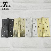 Shilian Taiaohe hinge 5 inch door door door wooden door accessories hinge black antique copper flat opening hinge