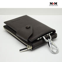 Bovis boutique buckle simple casual mens ladies universal car leather key case can hold change