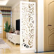European-style screen partition living room entrance cabinet modern simple fashion mobile foyer decorative cabinet hollow carved Elk
