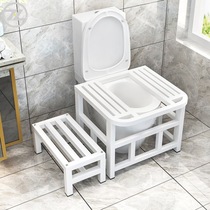 Toilet squat stand step on the seat change the squat artifact toilet adult raise the footstool squat toilet multi-function