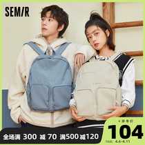 Senmar Double Shoulder Bag Women 2022 Spring New Large Capacity Travel Backpack Casual Han Edition High School College Student Bag